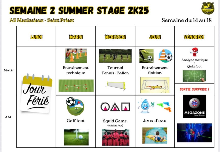 Stage 15/18 juillet 2025