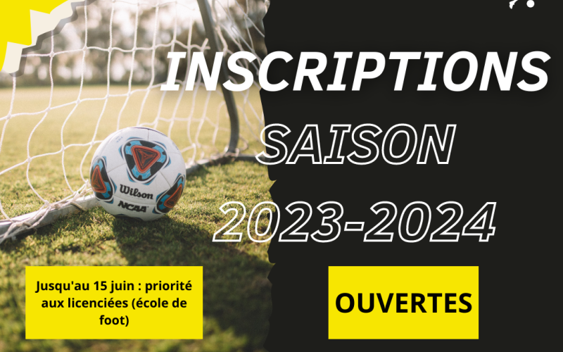 Ouverture des inscriptions